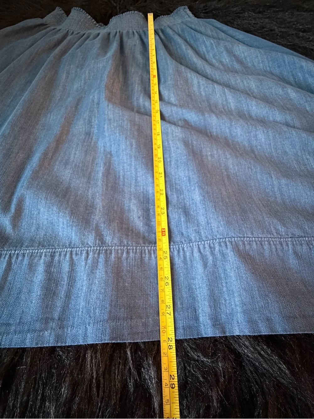 I.N. Studio Blue Midi Skirt
